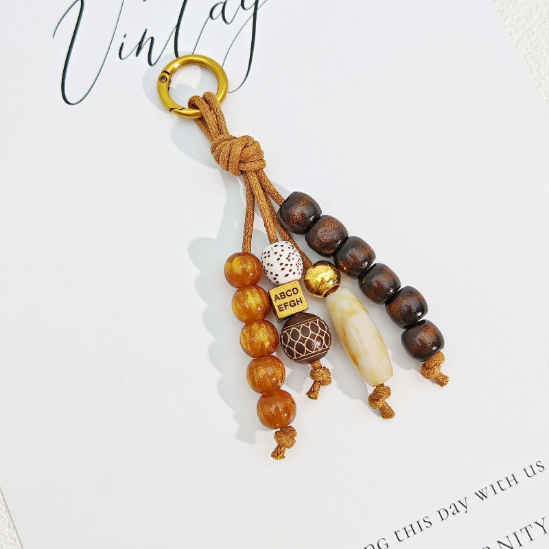 Retro Color-Block Bag Charm