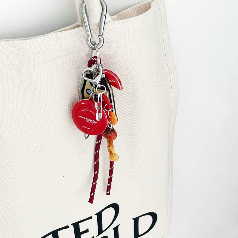 Whimsical House & Mushroom Bag Charm